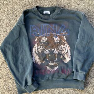 Annie Bing distressed tiger sweatshirt